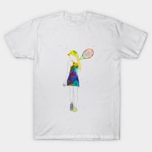 Tennis Player Girl T-Shirt